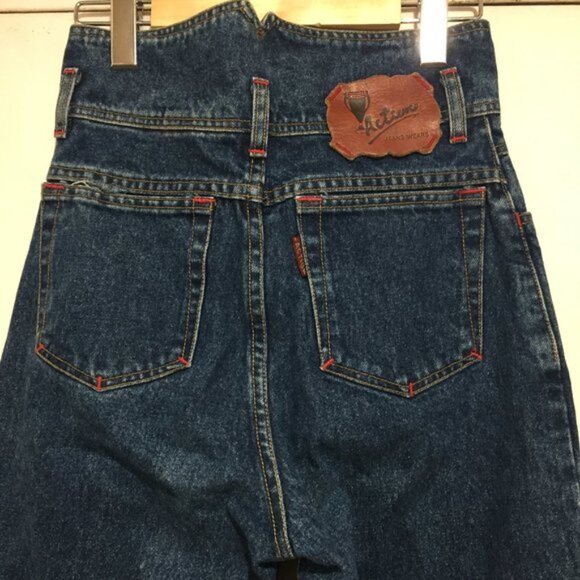 VINTAGE ACTION HIGH RISE DENIM JEANS SIZE 4 - Picture 5 of 7